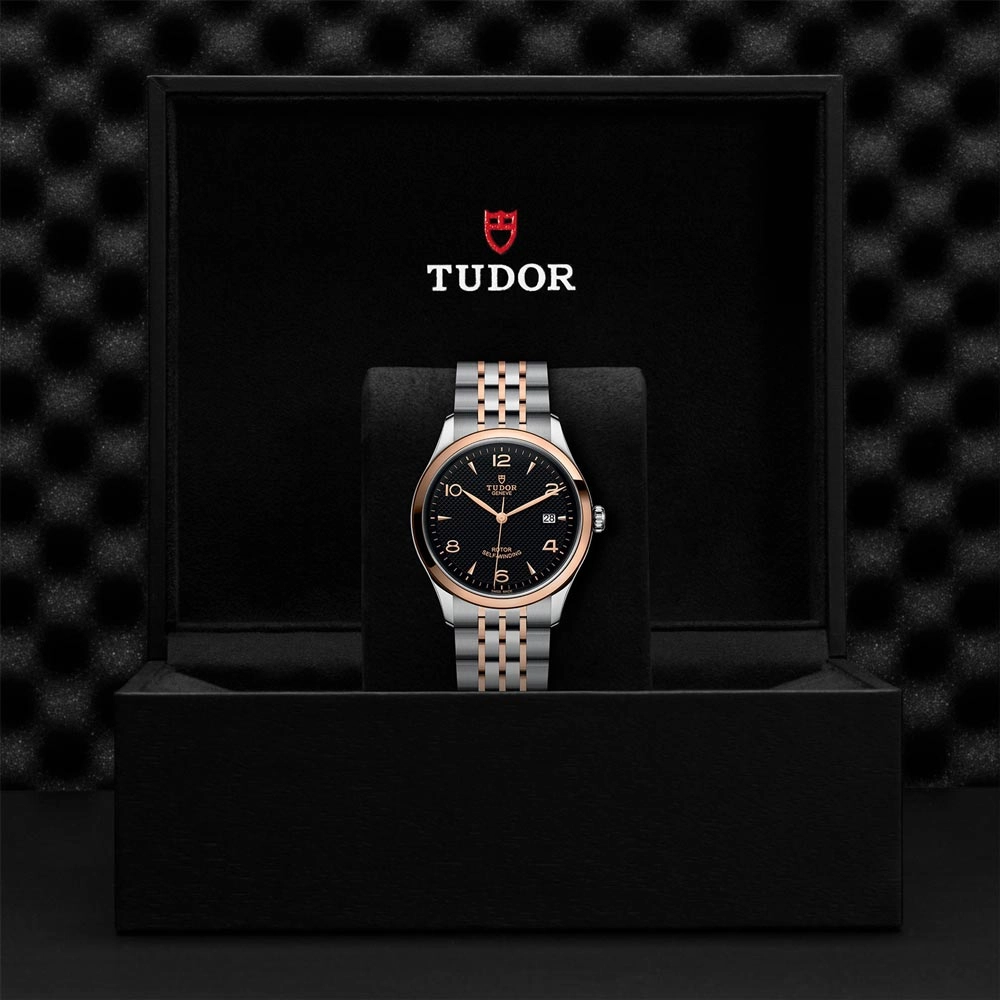 TUDOR 1926 39mm Black Dial Steel & Gold Watch M91551-0003