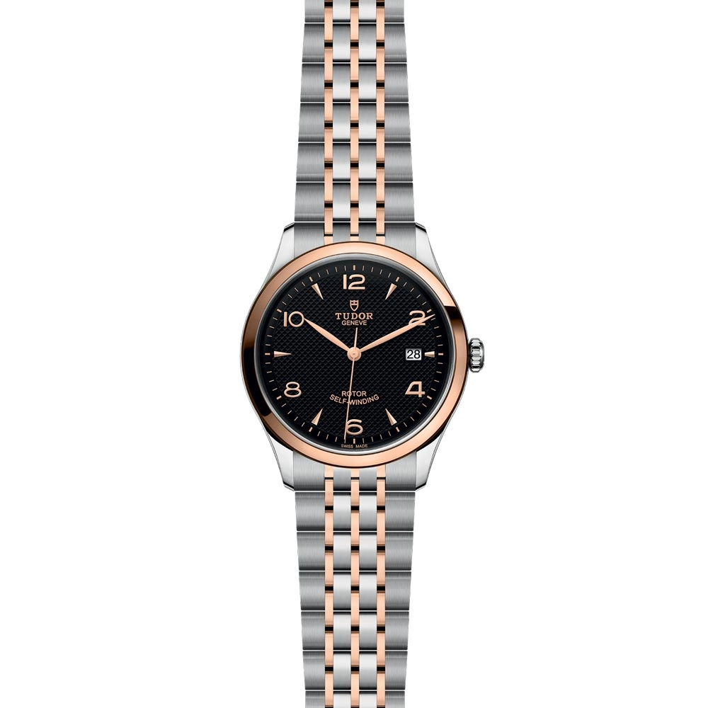 TUDOR 1926 39mm Black Dial Steel & Gold Watch M91551-0003