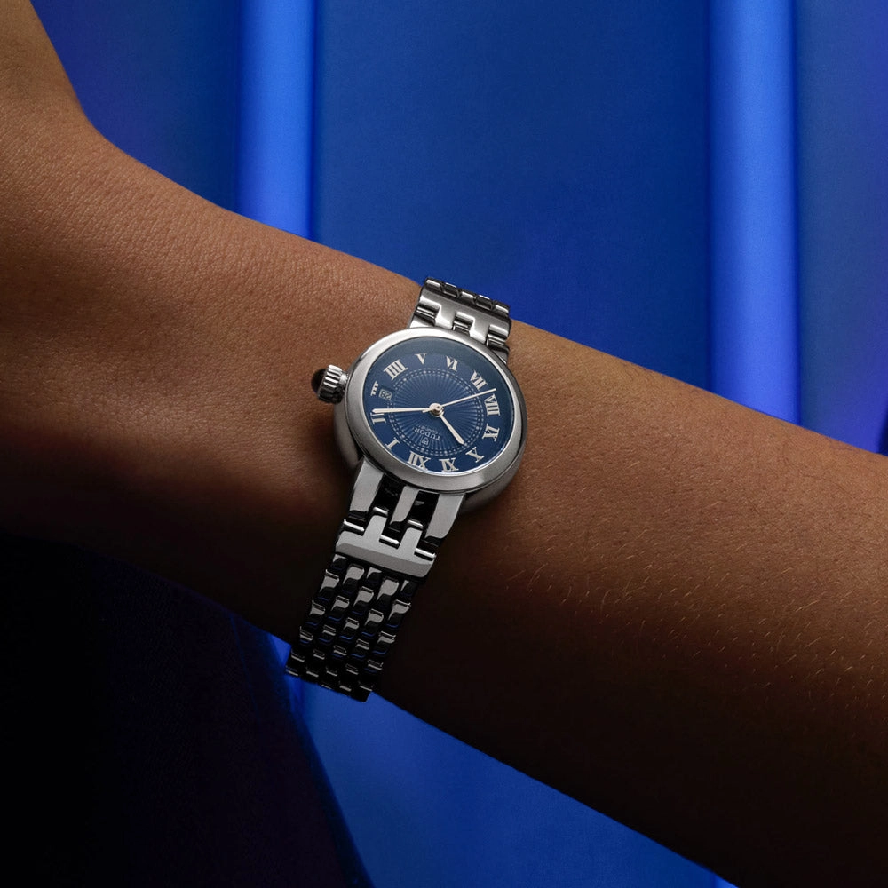 TUDOR Clair de Rose 34mm Blue Dial Ladies Watch M35800-0009