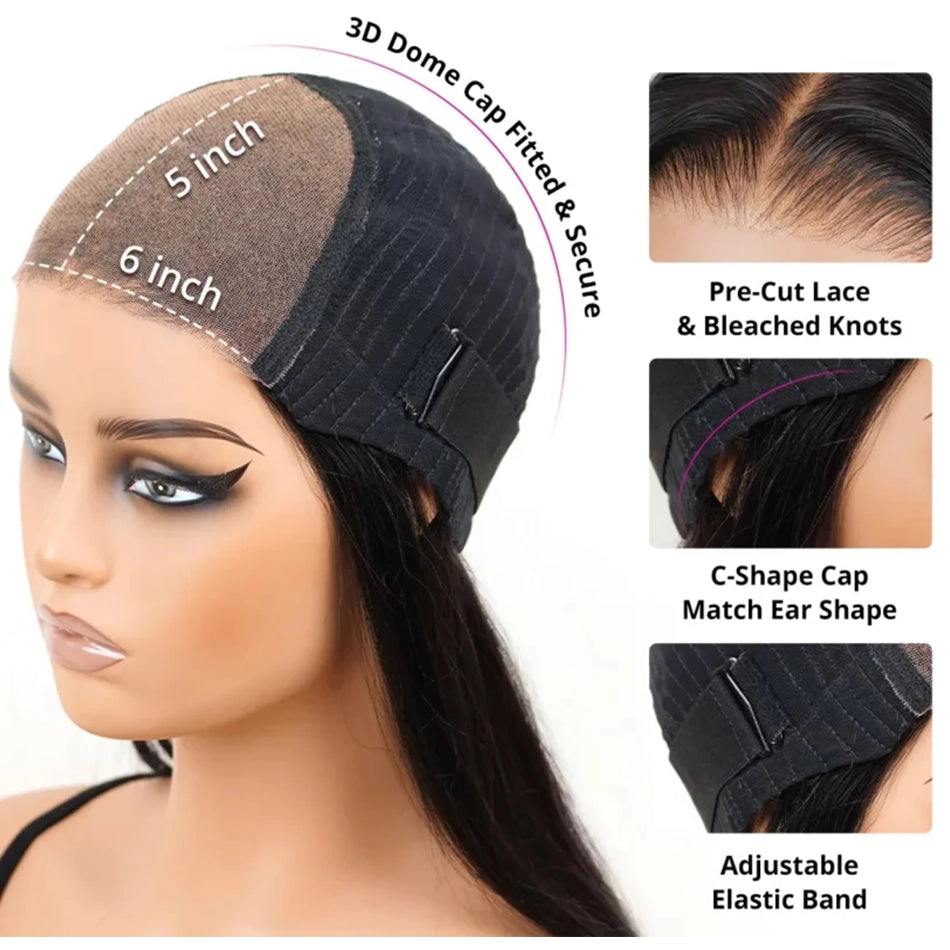 Tuneful Light Ginger 13x6 6x5 Lace Front Closure Ready To Wear Colored Glueless Human Hair Wigs