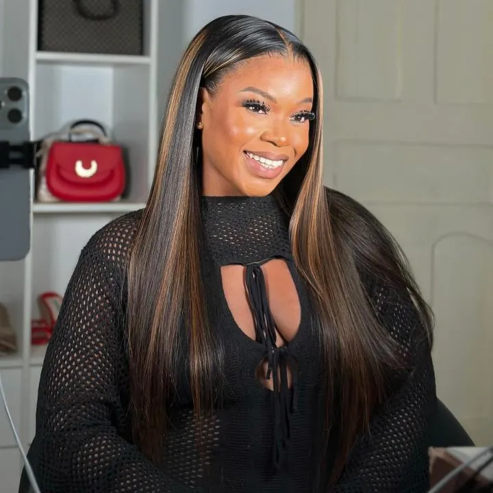 Tuneful Ombre Hight #1B/30 13x6 6x5 Lace Front Closure Ready To Wear Colored Human Hair Wigs