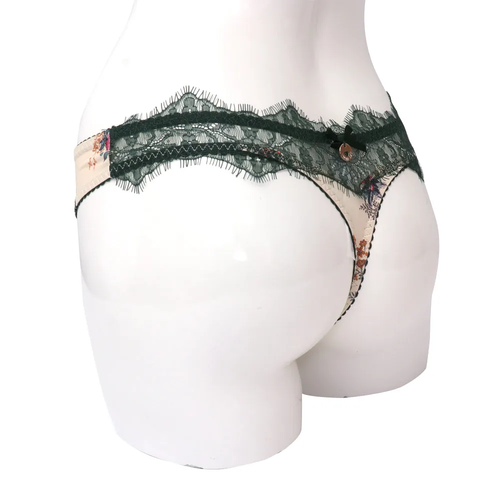 Twinset String Brief Nude/Floral Medium