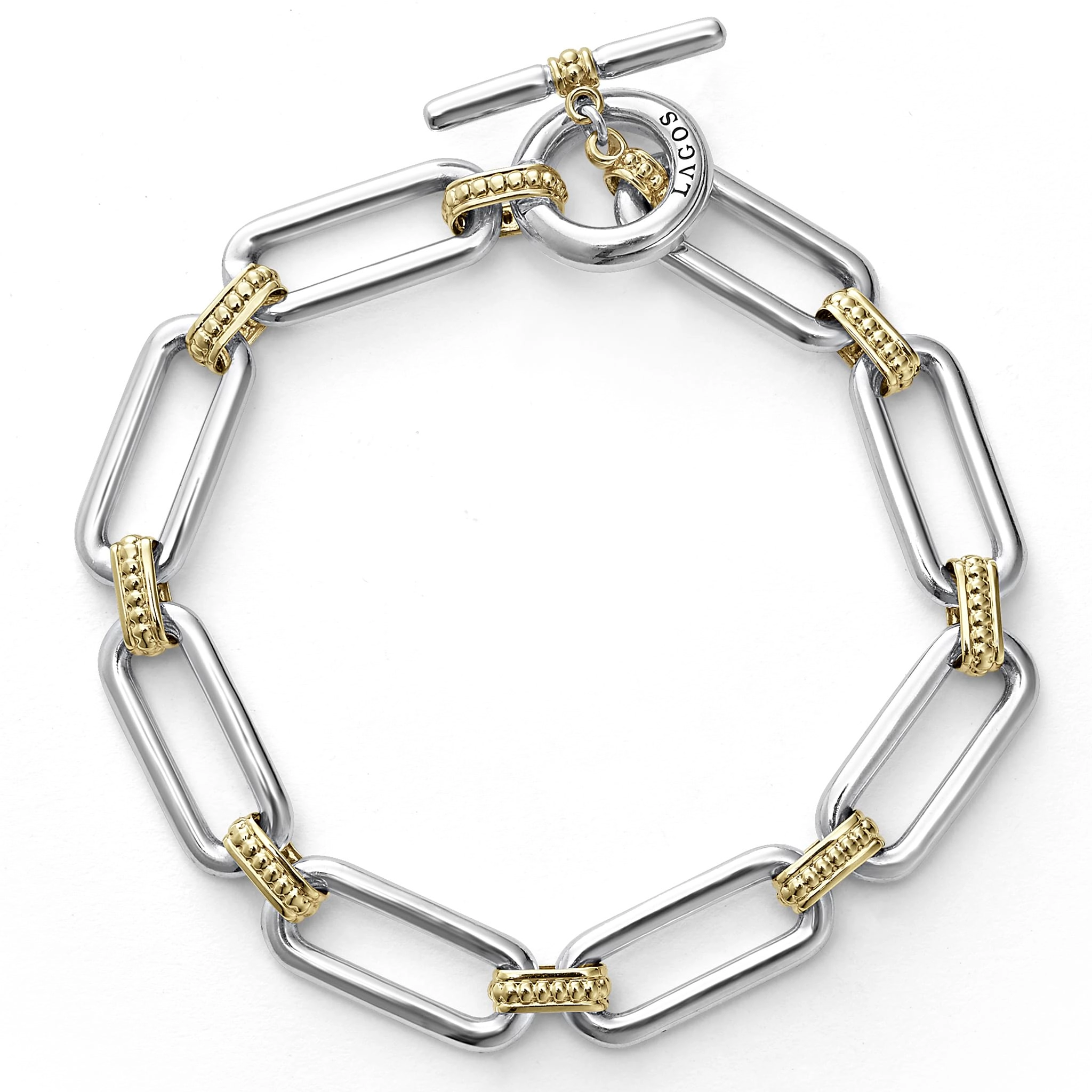 Two-Tone Link Bracelet (Size M)