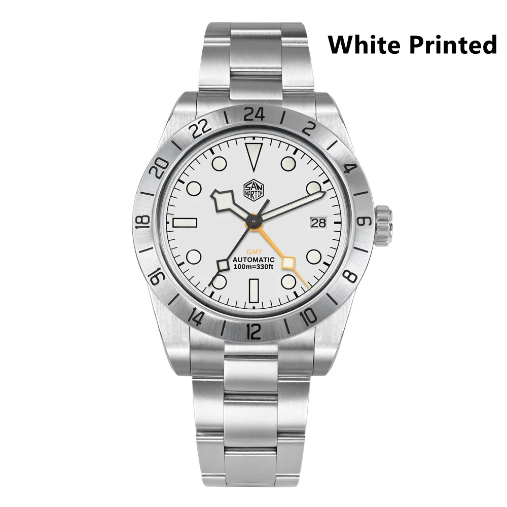 ★US Pre-Owned★San Martin 39mm BB NH34 GMT Watch SN0054-GE