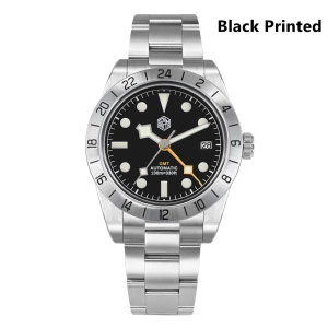★US Pre-Owned★San Martin 39mm BB NH34 GMT Watch SN0054-GE