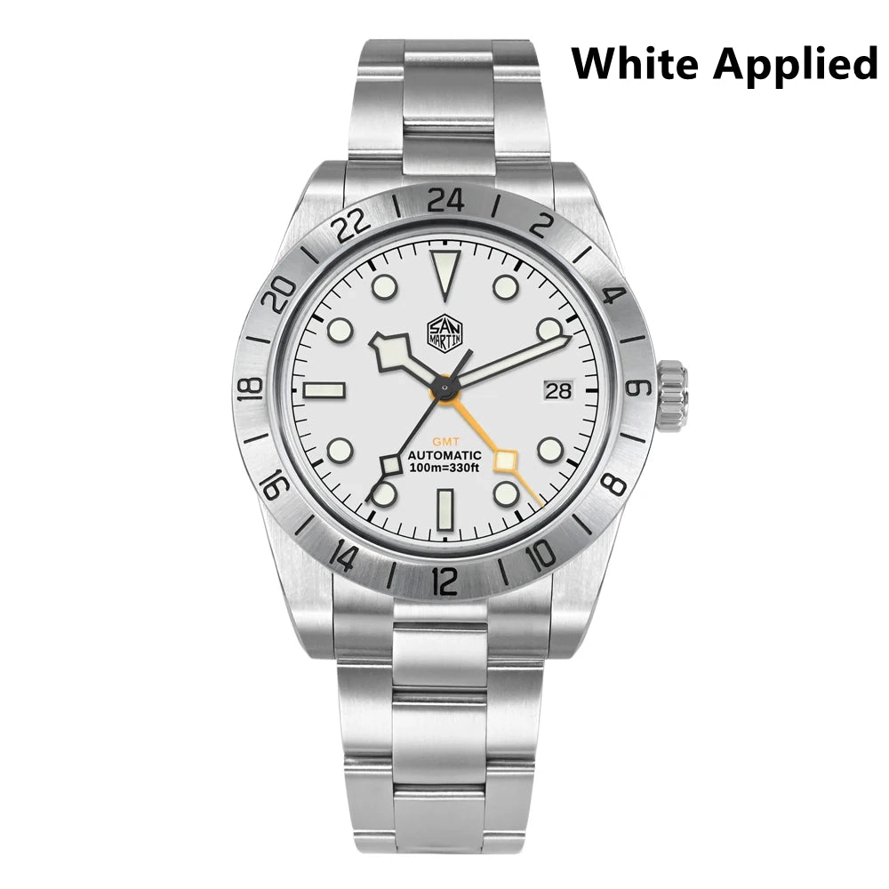 ★US Pre-Owned★San Martin 39mm BB NH34 GMT Watch SN0054-GE