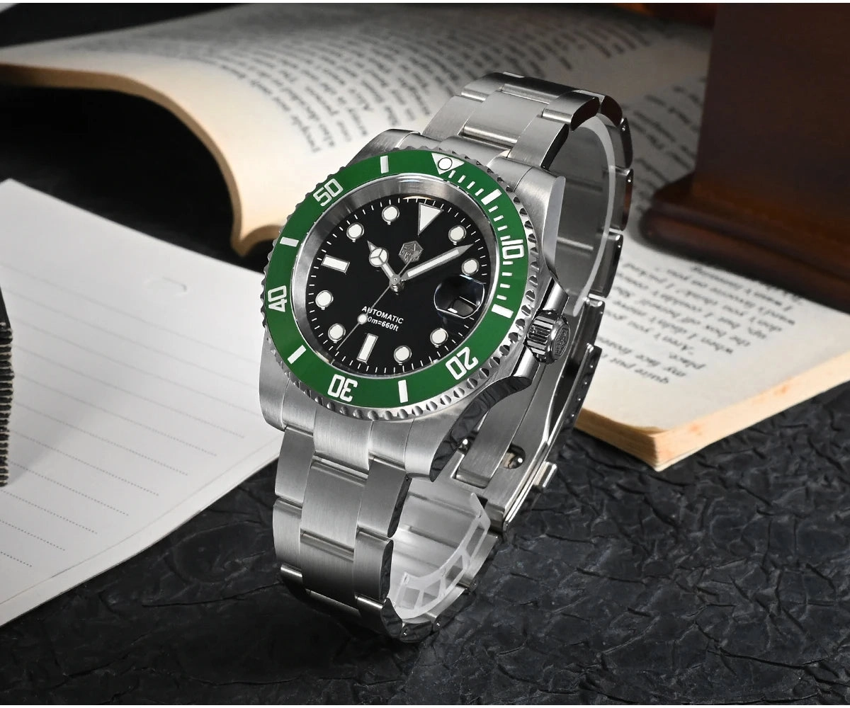 ★US Pre-Owned★San Martin 40mm Sub Diver Watch SN017GB