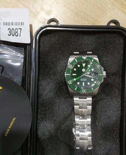 ★US Pre-Owned★San Martin 40mm Sub Diver Watch SN017GB