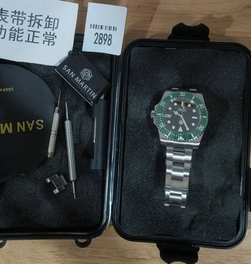 ★US Pre-Owned★San Martin 40mm Sub Diver Watch SN017GB