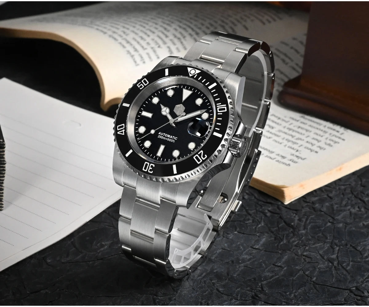 ★US Pre-Owned★San Martin 40mm Sub Diver Watch SN017GB