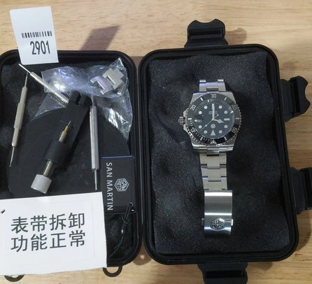 ★US Pre-Owned★San Martin 40mm Sub Diver Watch SN017GB