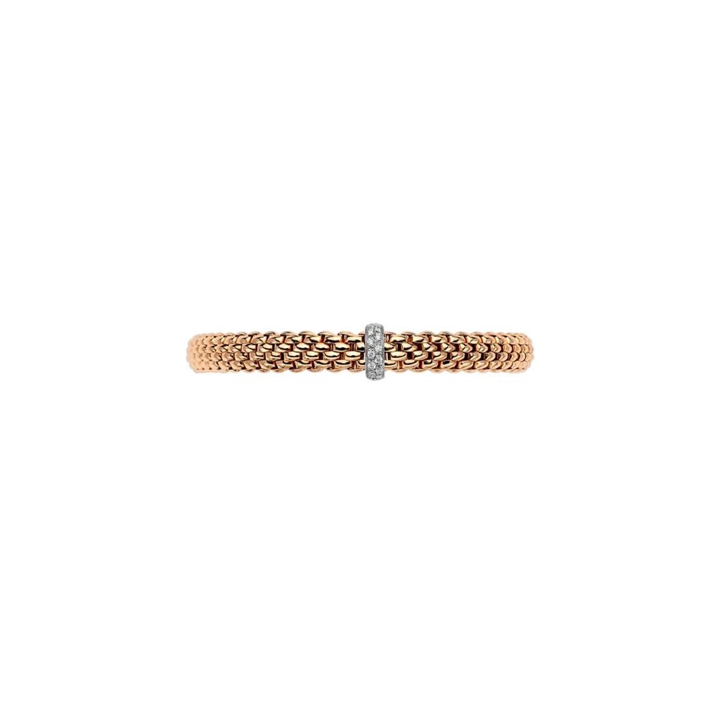 Vendome 18ct Rose & White Gold Diamond Flex'it Bracelet 56002BX_BB_R_XBX