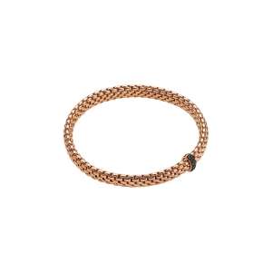 Vendome 18ct Rose Gold Black Diamond Flex'it Bracelet 56002BX_BN_R_X3X