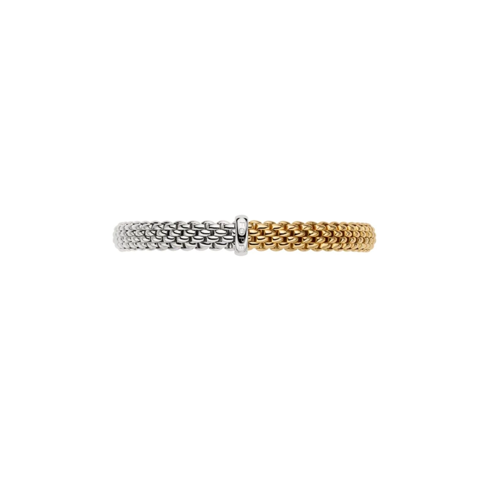 Vendome 18ct Yellow & White Gold Diamond Flex'it Bracelet 01M02B2_BB_2_XBX