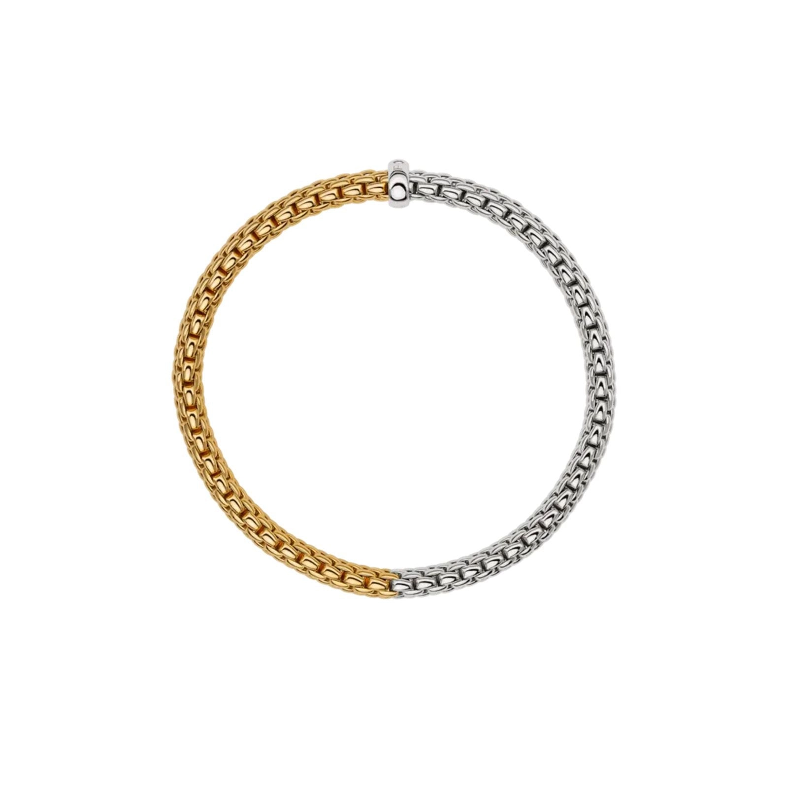 Vendome 18ct Yellow & White Gold Diamond Flex'it Bracelet 01M02B2_BB_2_XBX