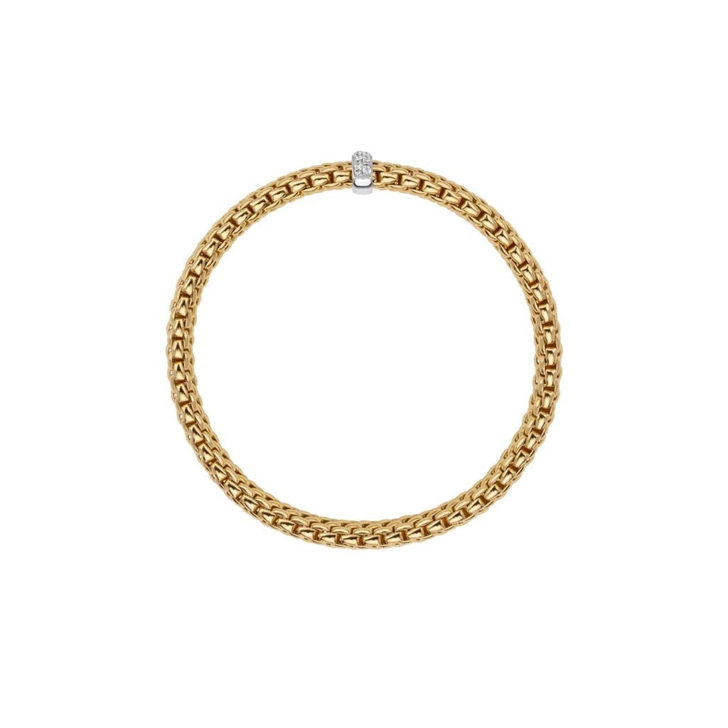 Vendome 18ct Yellow & White Gold Diamond Flex'it Bracelet 56002BX_BB_G_XBX