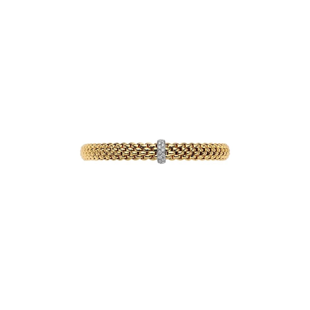 Vendome 18ct Yellow & White Gold Diamond Flex'it Bracelet 56002BX_BB_G_XBX