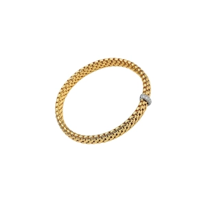 Vendome 18ct Yellow & White Gold Diamond Flex'it Bracelet 56002BX_BB_G_XBX