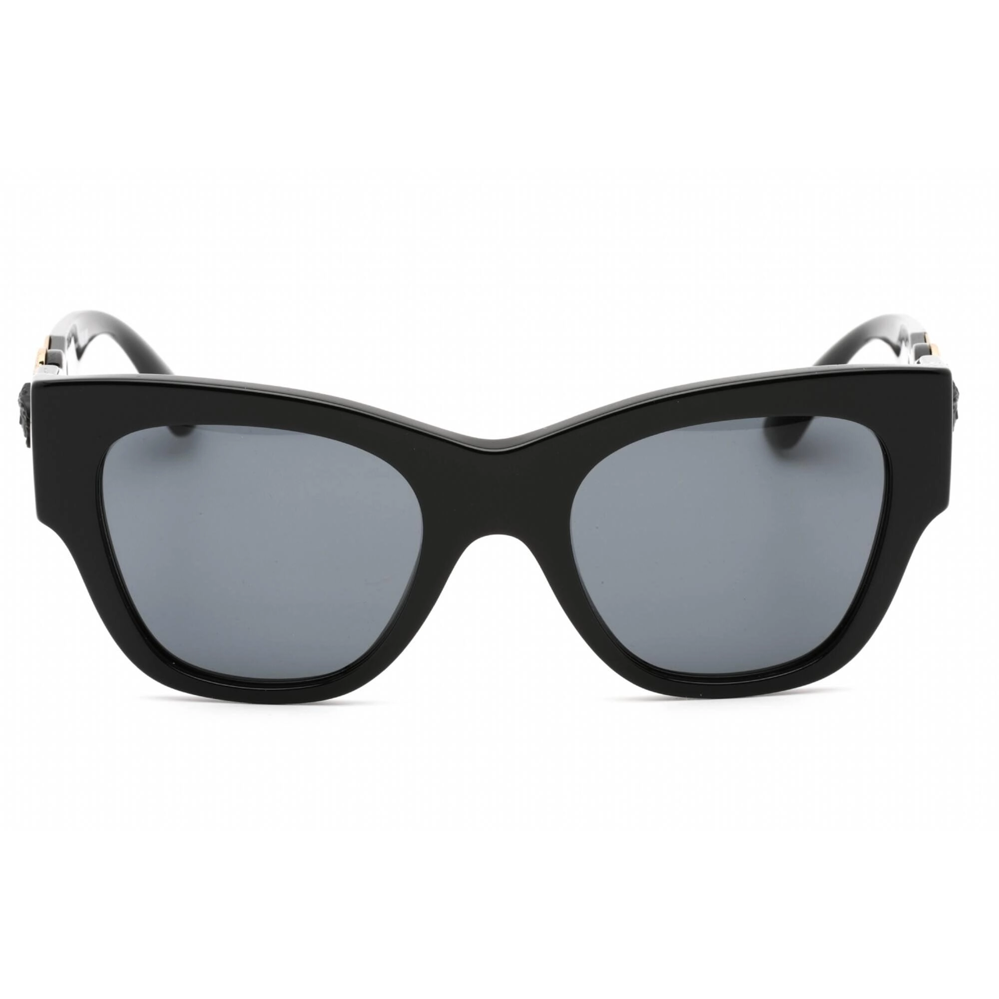 Versace Women's Sunglasses - Black Cat Eye Shape Frame Dark Grey Lens | VE4415U GB1/87