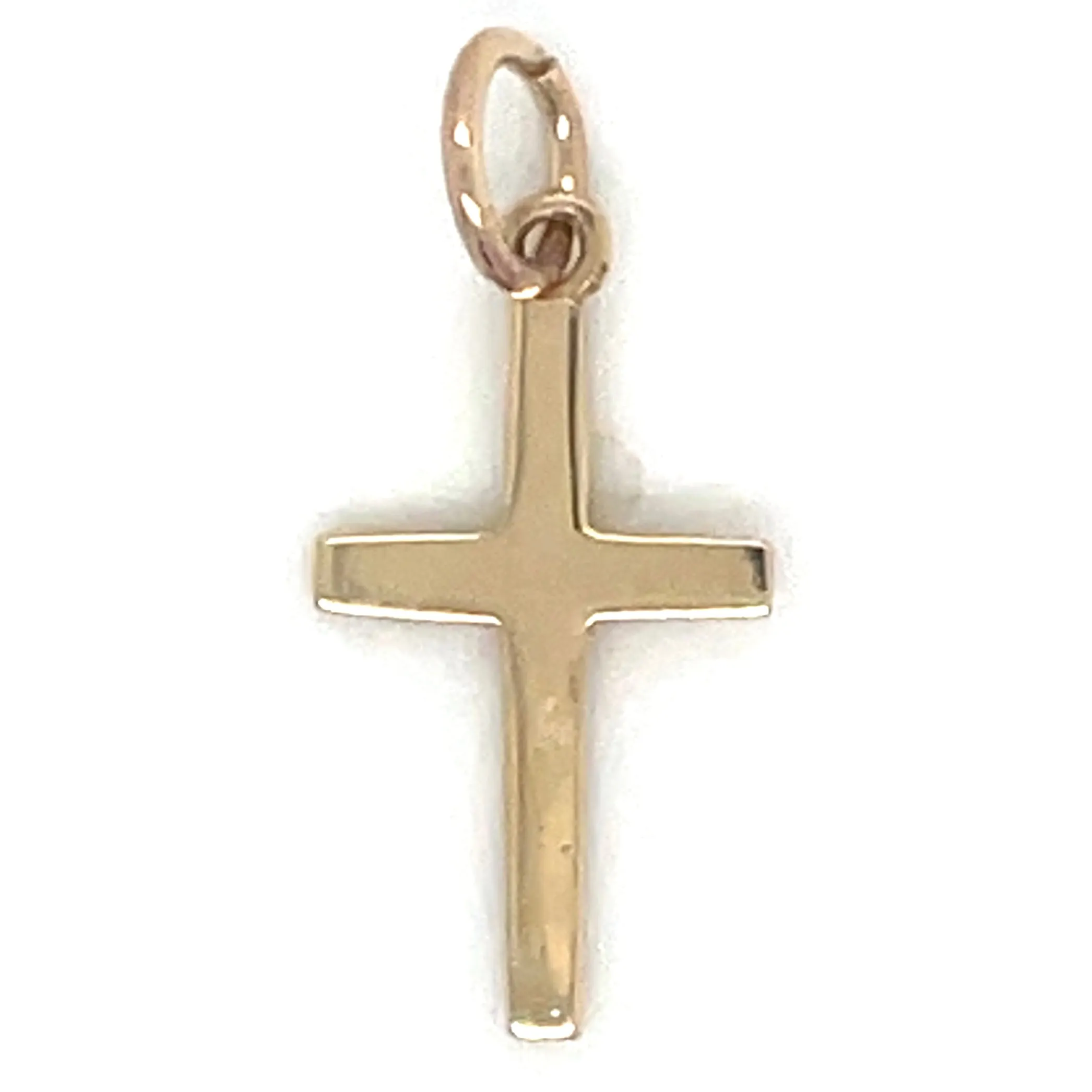 Vintage 9ct Yellow Gold Petite Cross Pendant