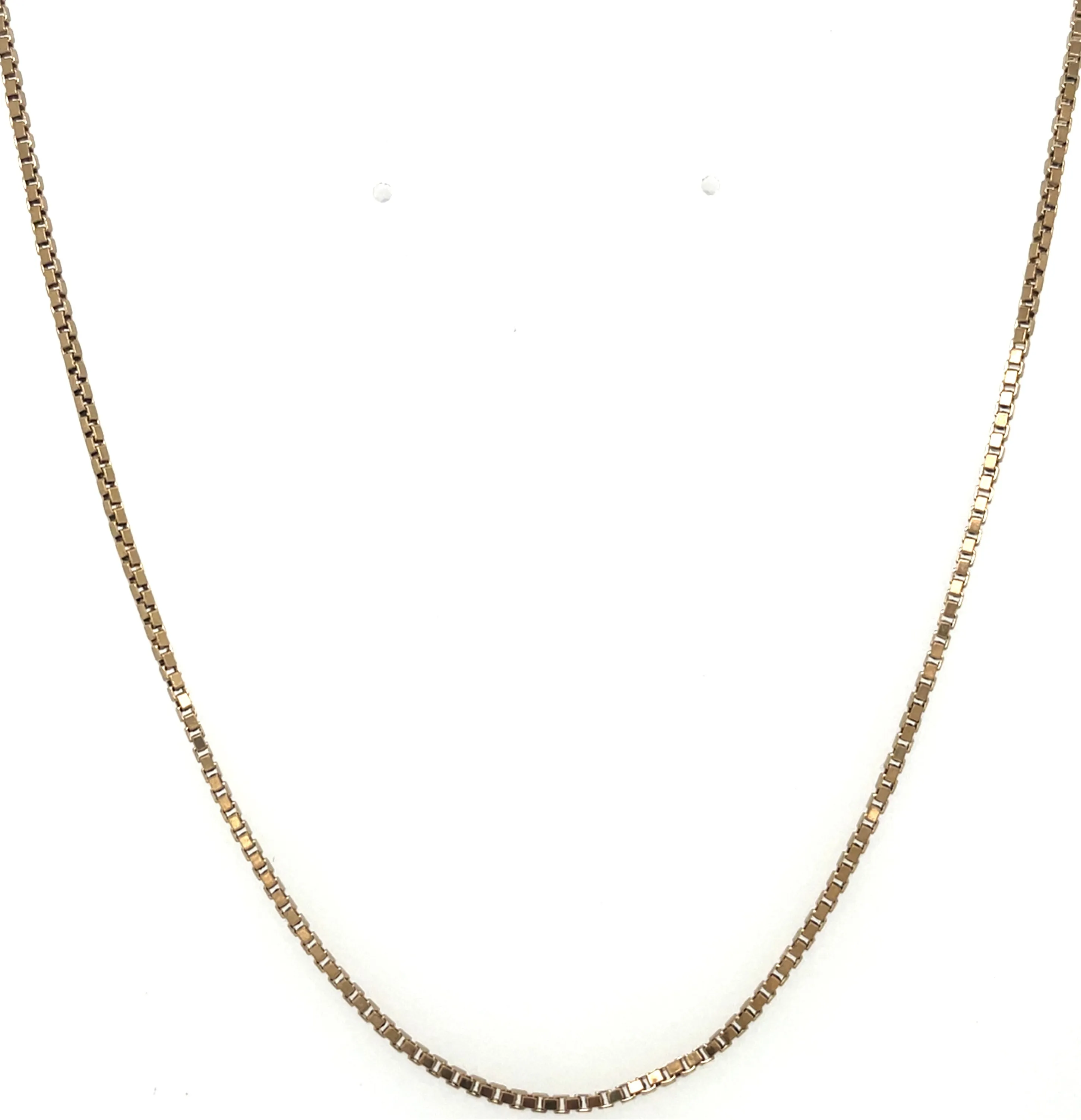 Vintage 9ct Yellow Gold Slim Box Chain