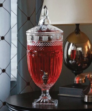 Vintage Glass Beverage Dispenser 4.5L