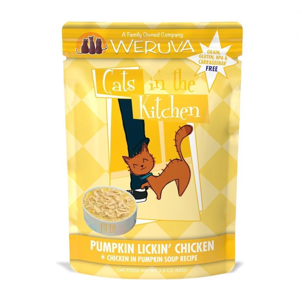 Weruva Cats In the Kitchen Pumpkin Lickin Chicken Single Pouches Wet Cat Food