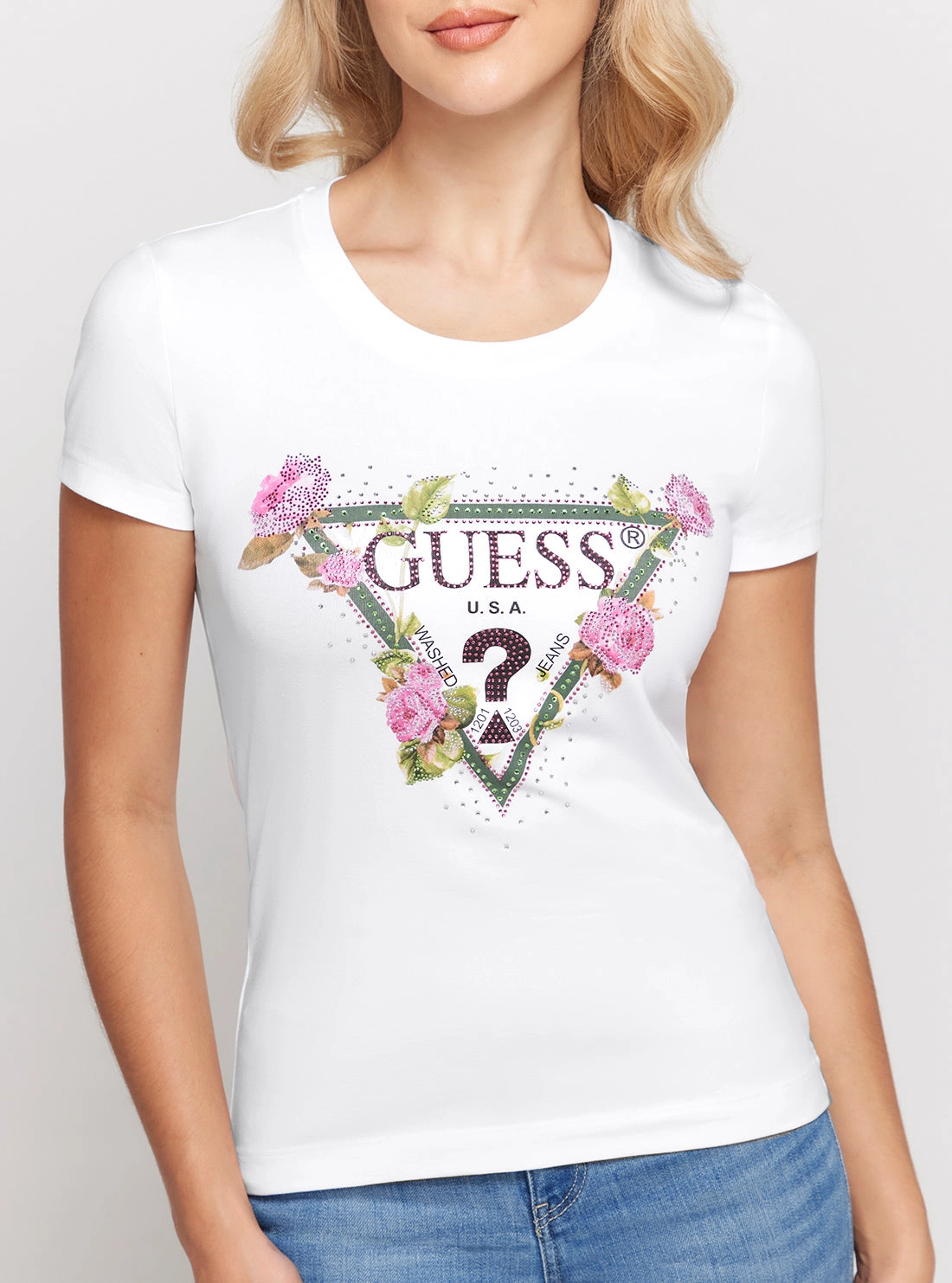 White Short Sleeve Logo T-Shirt