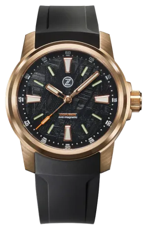 Zelos Aurora Field 38mm Bronze Meteorite
